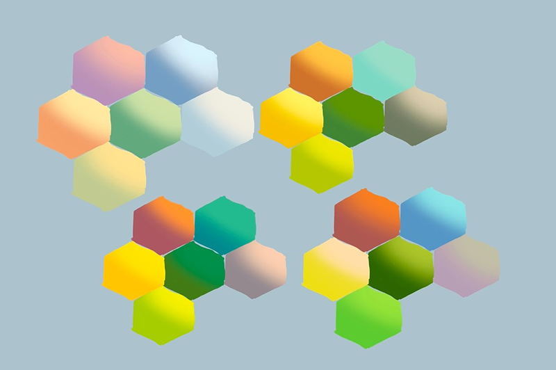 …и палитры, которые у меня получились …и палитры, которые у меня получились