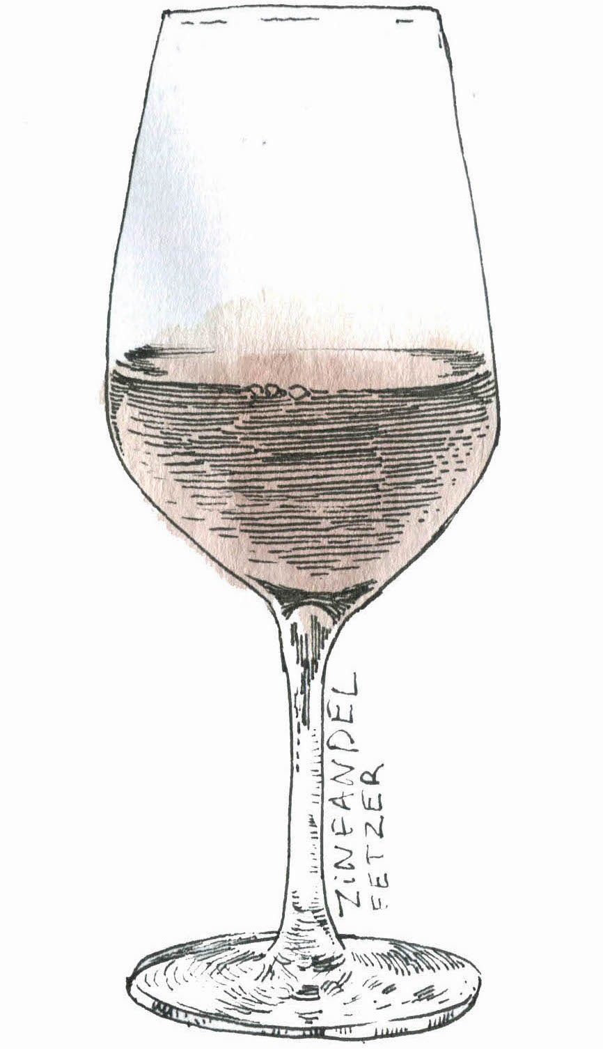 Drawing from wine stain